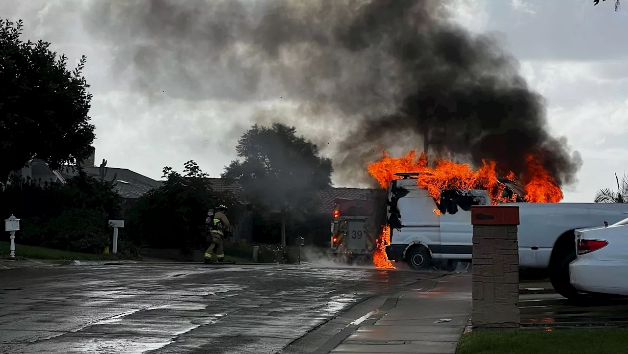 Body found in burned van in Tierrasanta