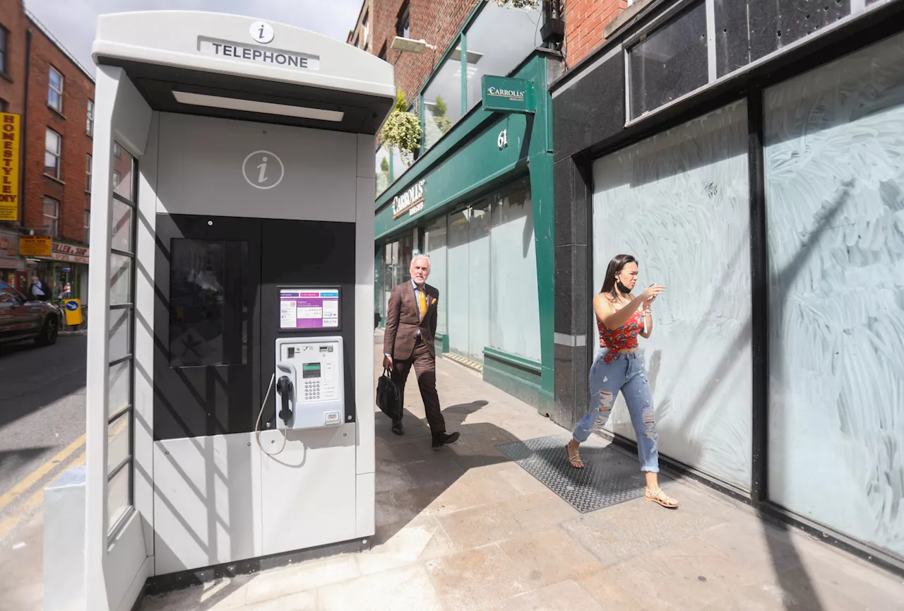 Dublin’s digital phone boxes not being used and ‘taking up space’