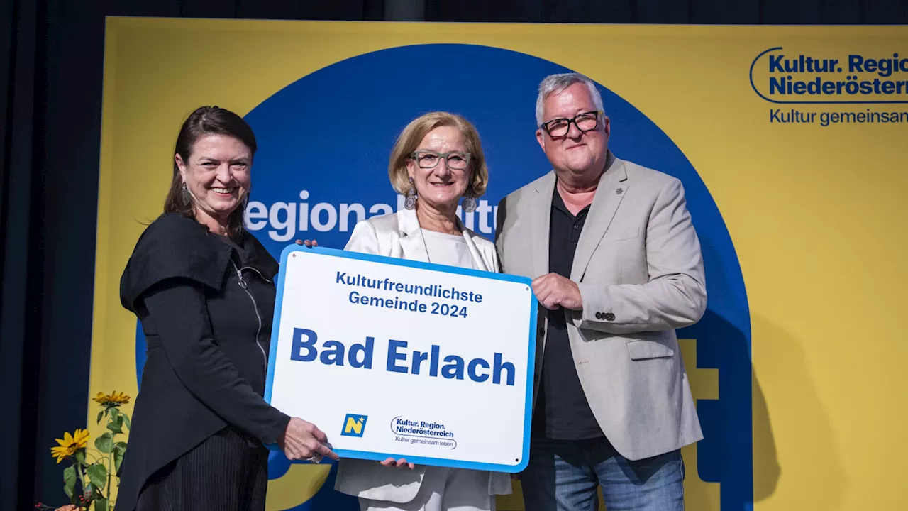 Bad Erlach ist die kulturfreundlichste Gemeinde des Bezirks