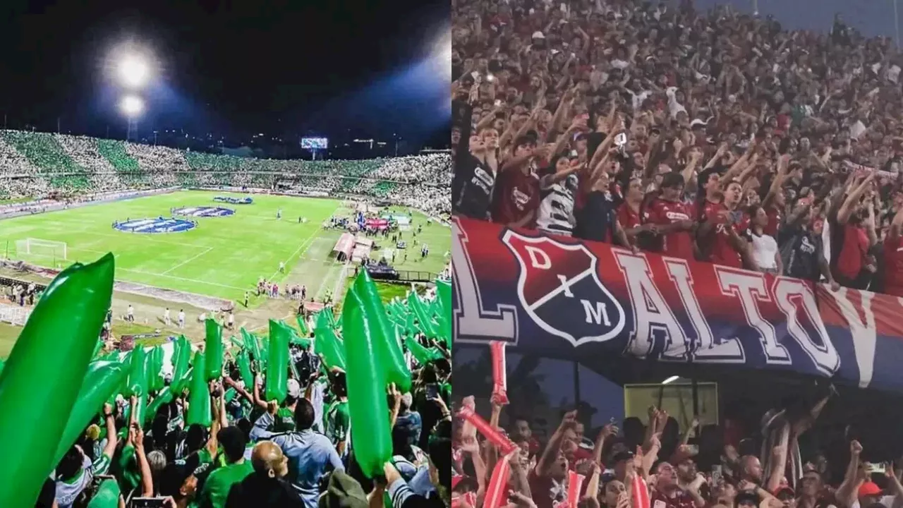 Atlético Nacional vs. Medellín en Copa BetPlay: decisión de última hora sobre hinchadas visitantes