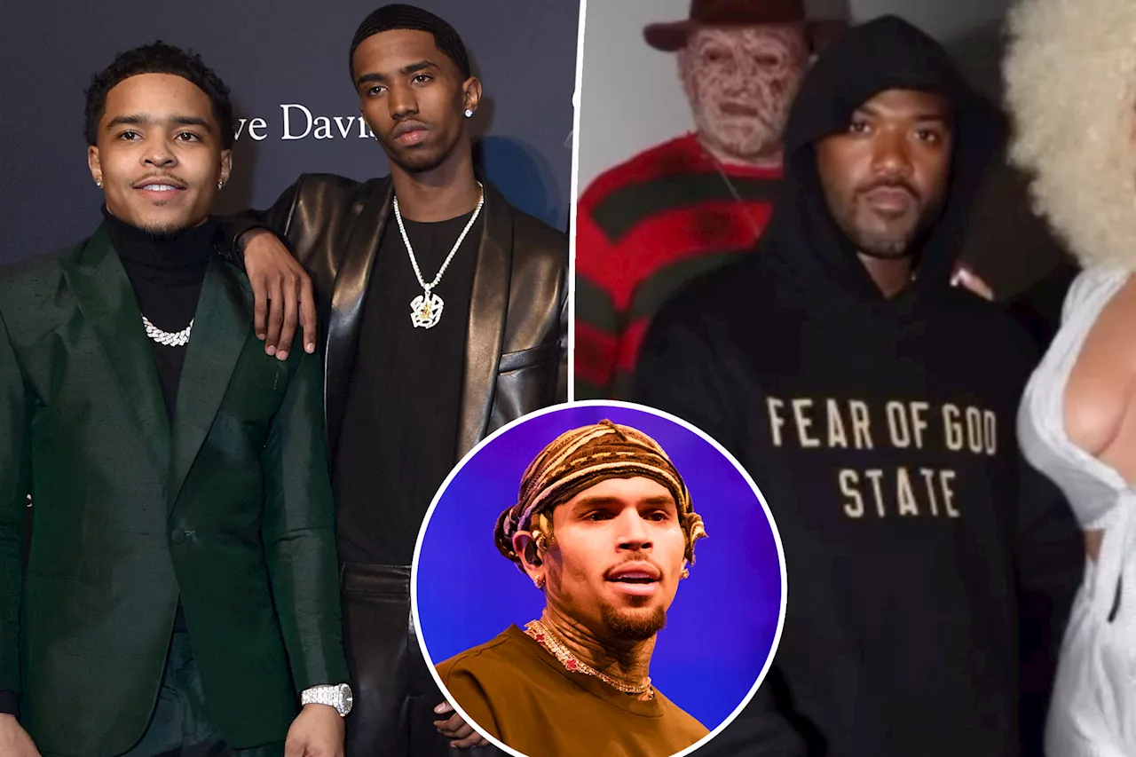 Chris Brown breaks up fight between Sean 'Diddy' Combs' sons and Ray J at Halloween party: source