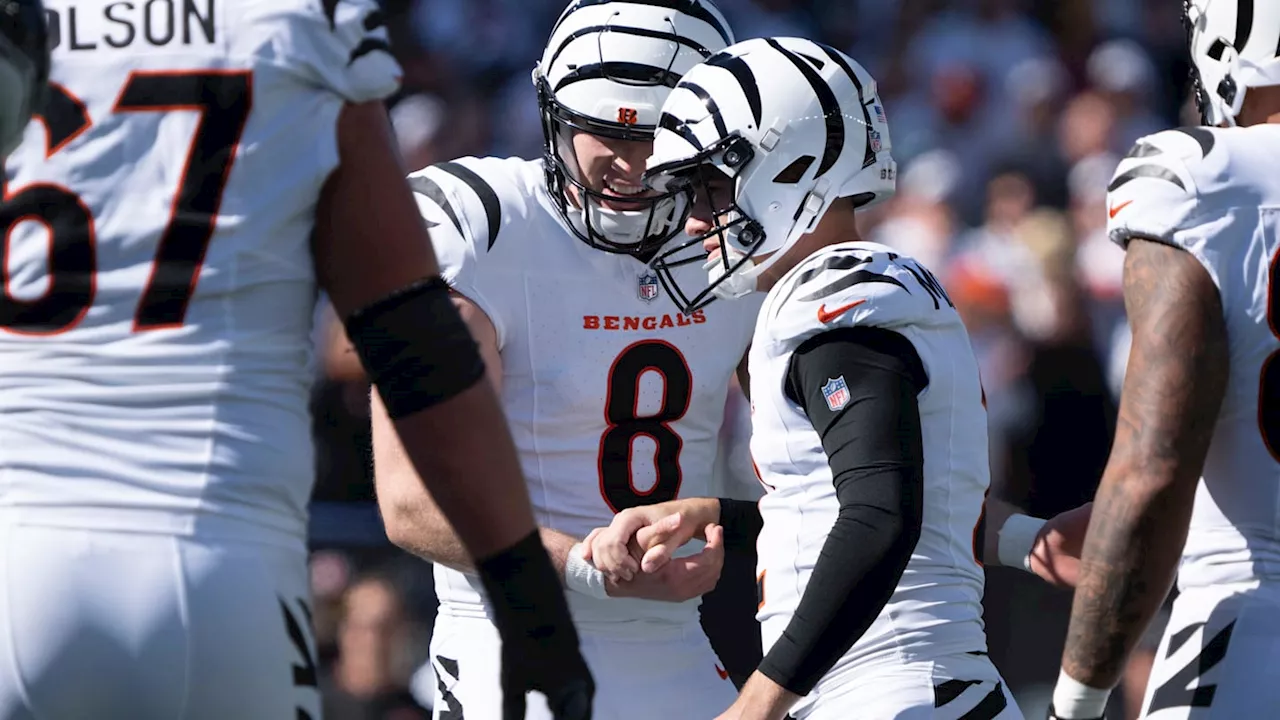 The Cincinnati Bengals have had two games this year without punting.