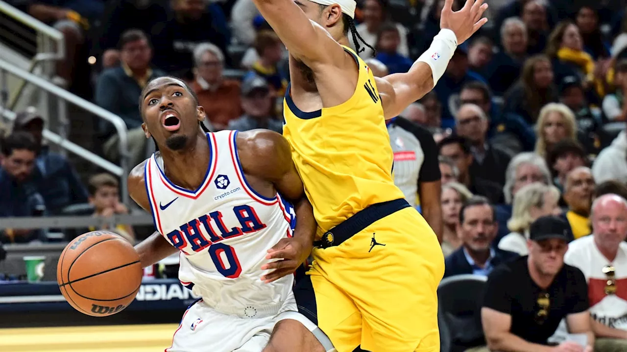 Tyrese Maxey Stat vs Pacers Ties 76ers Legend Again