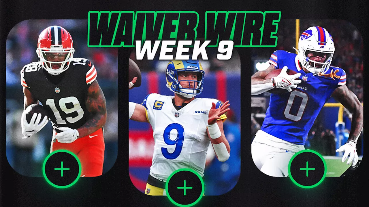 Week 9 Fantasy Football Waiver Wire Headlined by Cedric Tillman, Matthew Stafford