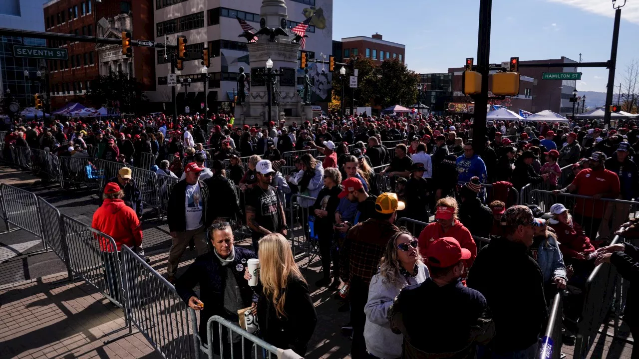 WATCH LIVE: Protesters gather ahead of Trump rally in must-win state