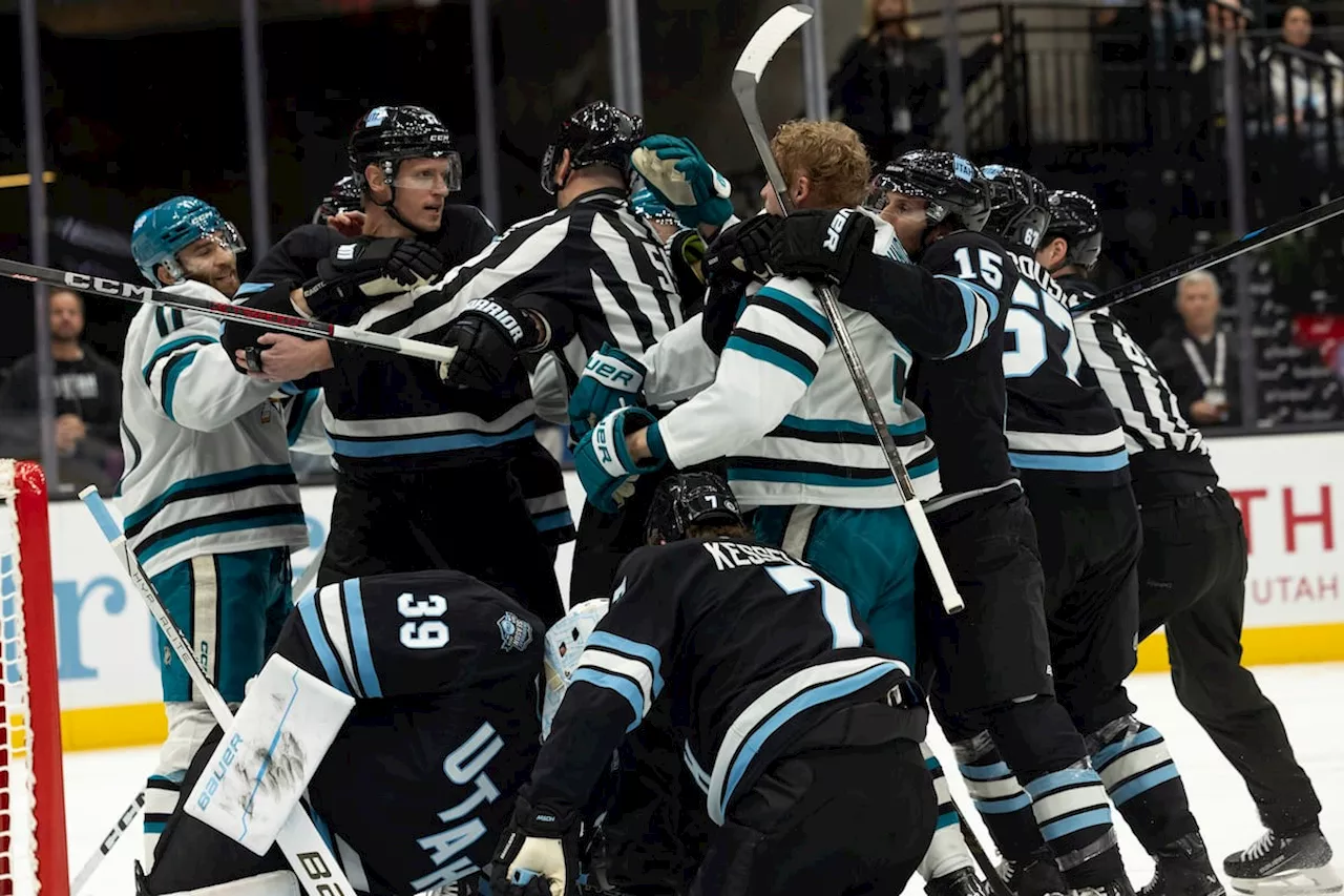 Utah Hockey Club melts down in overtime loss to San Jose Sharks