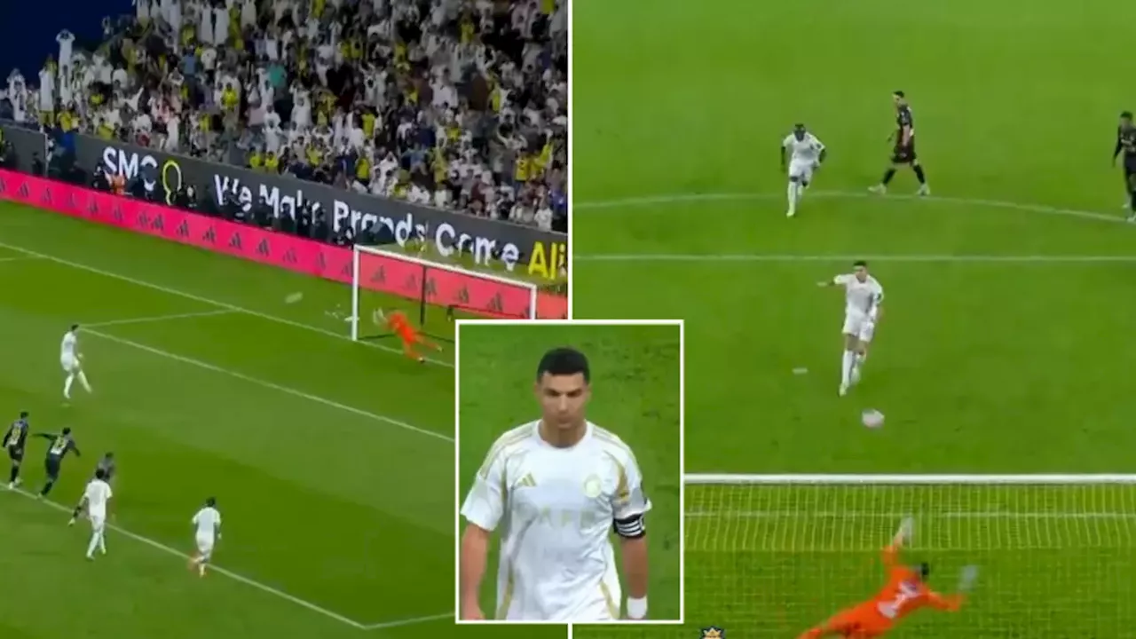 Cristiano Ronaldo blazes injury-time penalty over the bar as Al Nassr knocked out of King's Cup