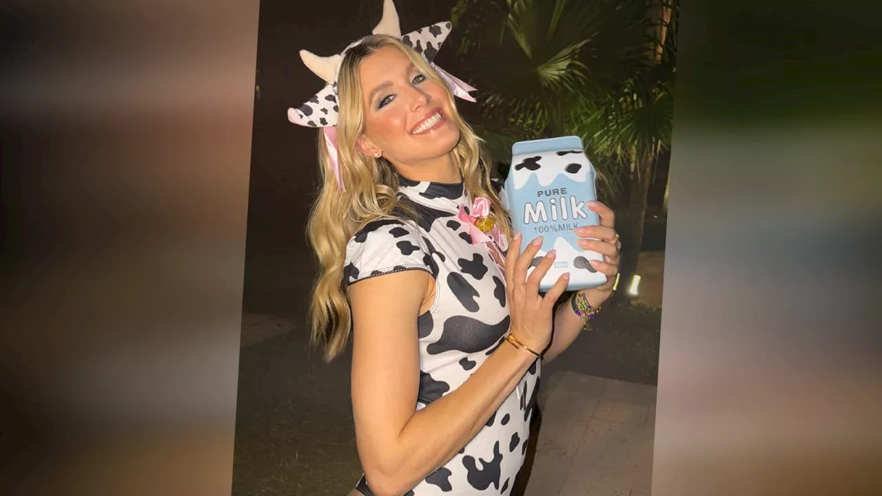 Fans feiern Eugenie Bouchard: Tennis-Star im sexy Kuh-Kostüm für Halloween