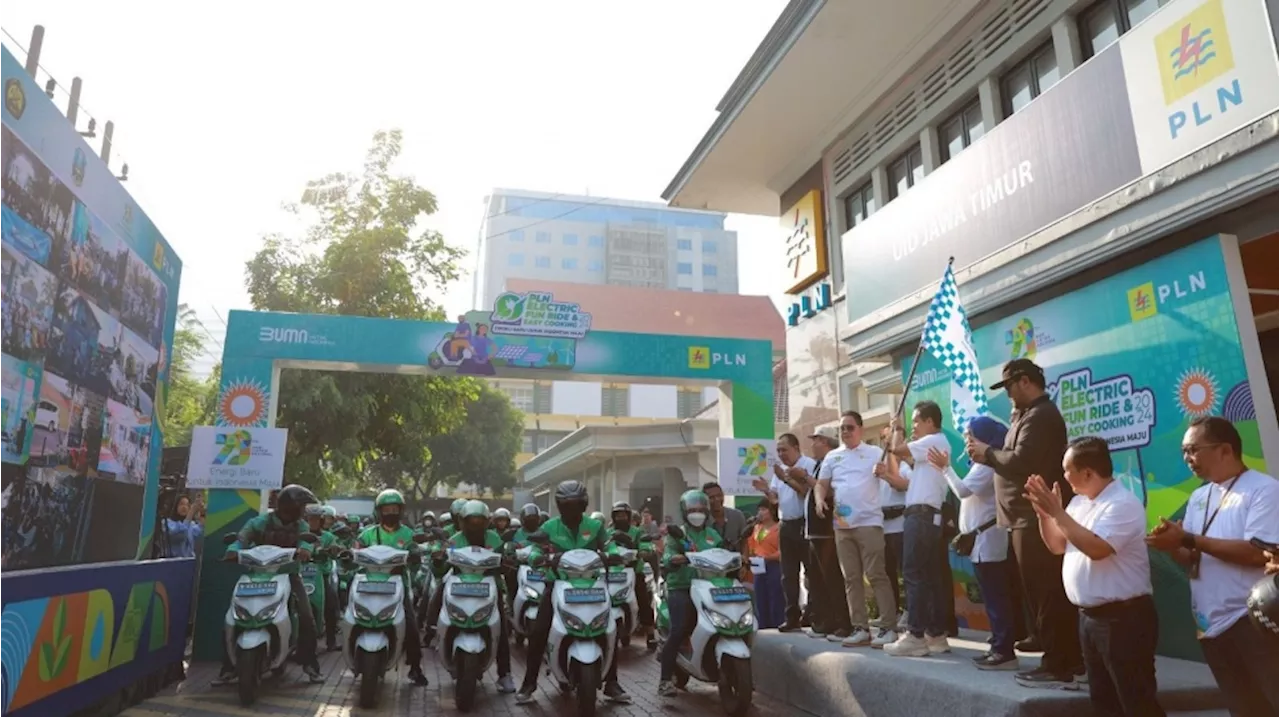 Peringati Hari Listrik Nasional Ke-79, PLN Kembali Pecahkan Rekor MURI Konvoi 2.200 Motor Listrik Terbanyak