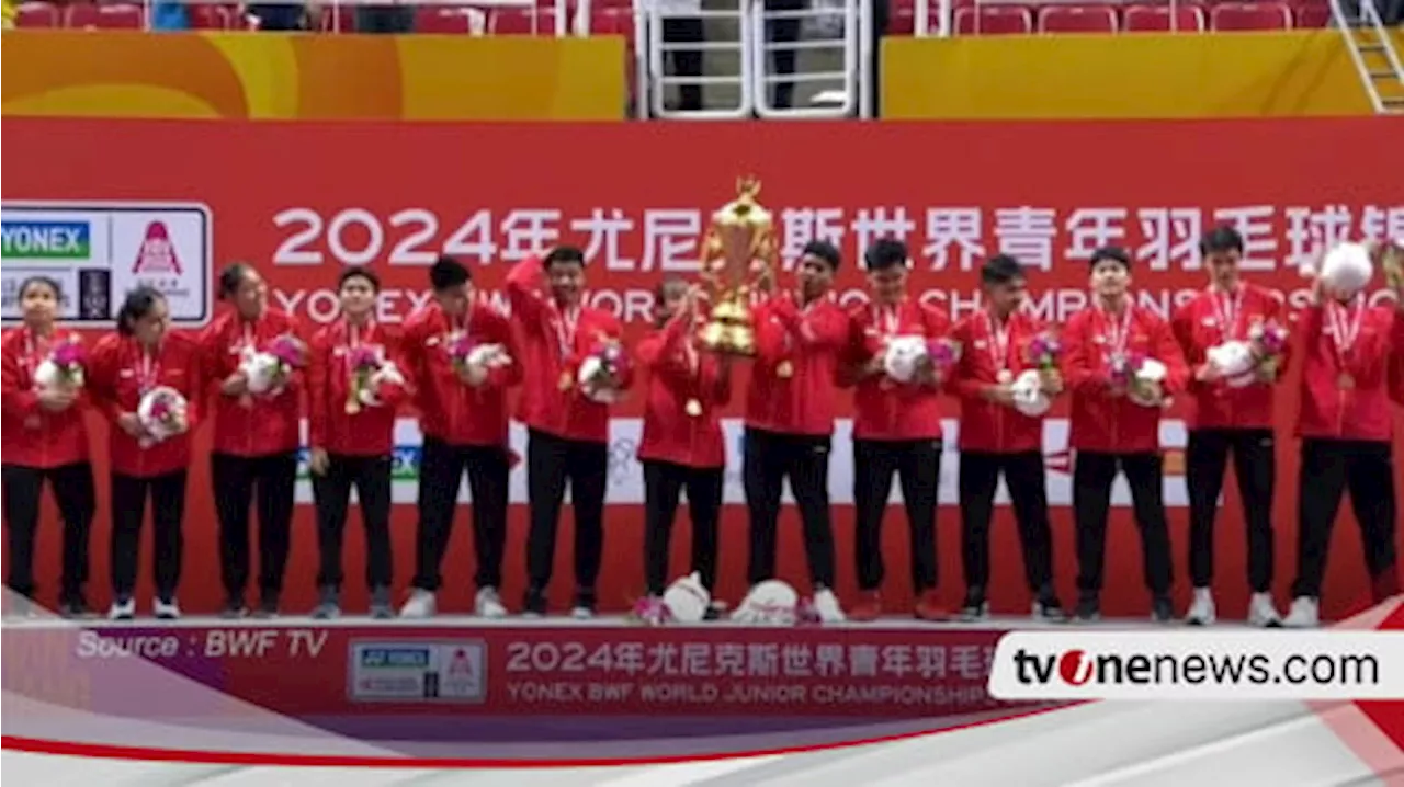 Tumbangkan China, Tim Indonesia Juara World Junior Champions 2024, Diapresiasi PP PBSI