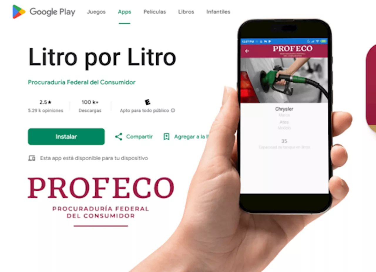 Profeco suspende la app ‘Litro por Litro’ por esta razón