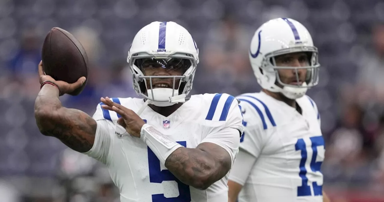 Colts benching Anthony Richardson to start Joe Flacco at quarterback vs. Vikings