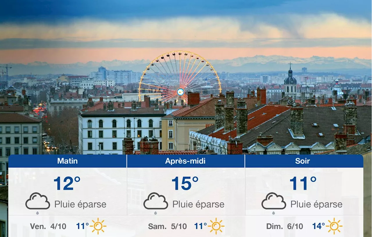 Météo Lyon: prévisions du jeudi 3 octobre 2024