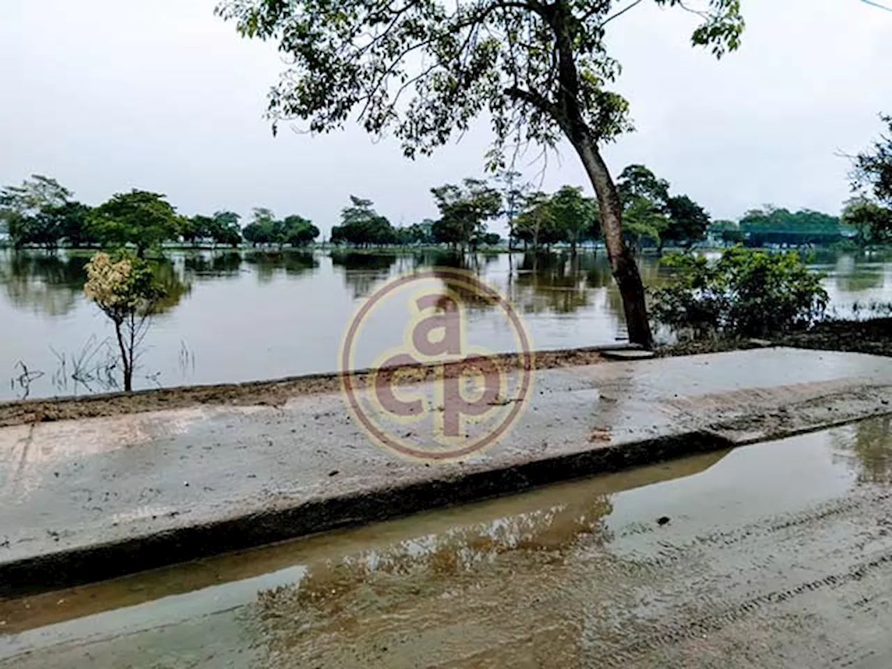 En Las Choapas, río Uxpanapa está a punto de desbordarse