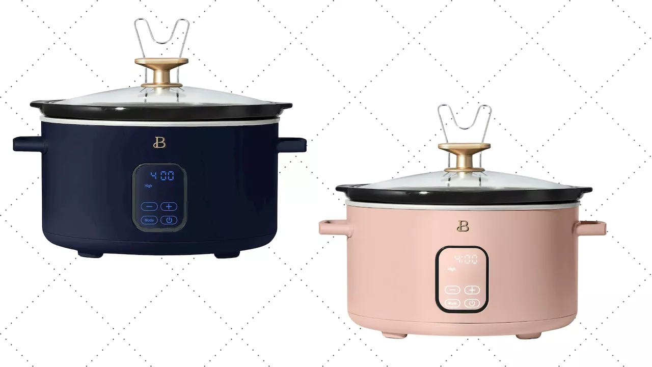 Viral Beautiful by Drew Barrymore slow cooker on sale at Walmart for less than $50