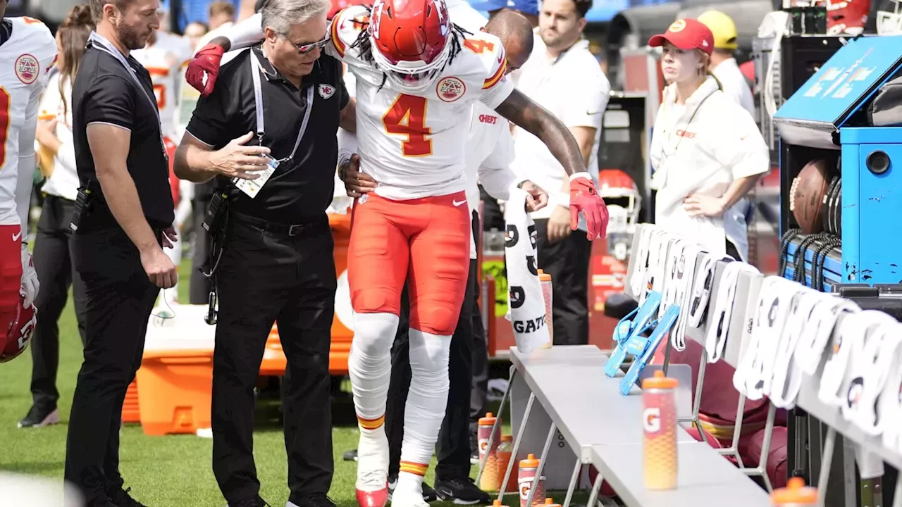 Chiefs' Rashee Rice Injured in Game Against Chargers Sports