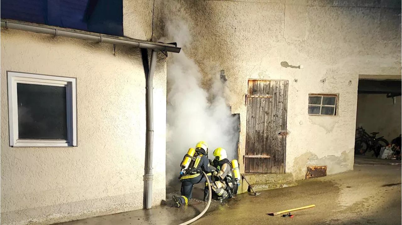 Lauingen: Feuerwehr rückt zu Brand in Innenstadt von Lauingen aus