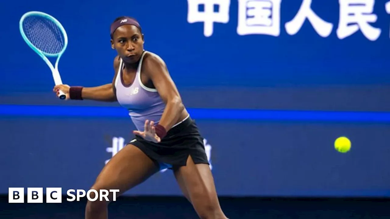 China Open: Coco Gauff overcomes setback to reach semis in Beijing