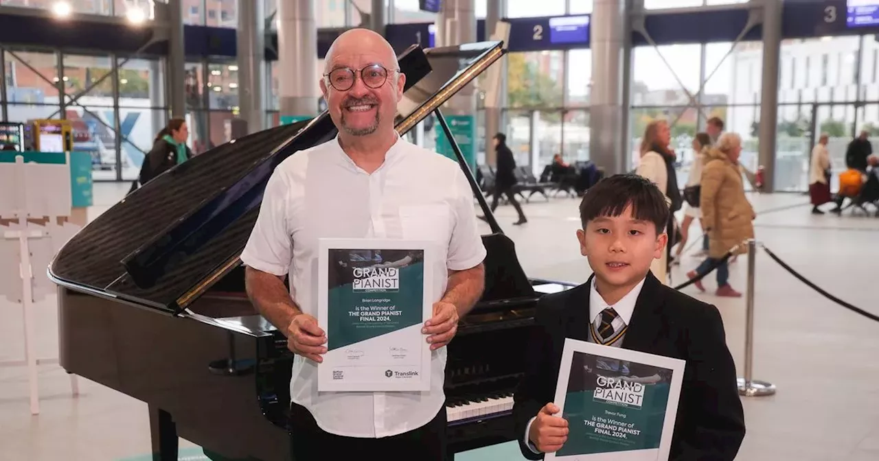 Grand piano contest winners wow commuters in Belfast's new transport hub