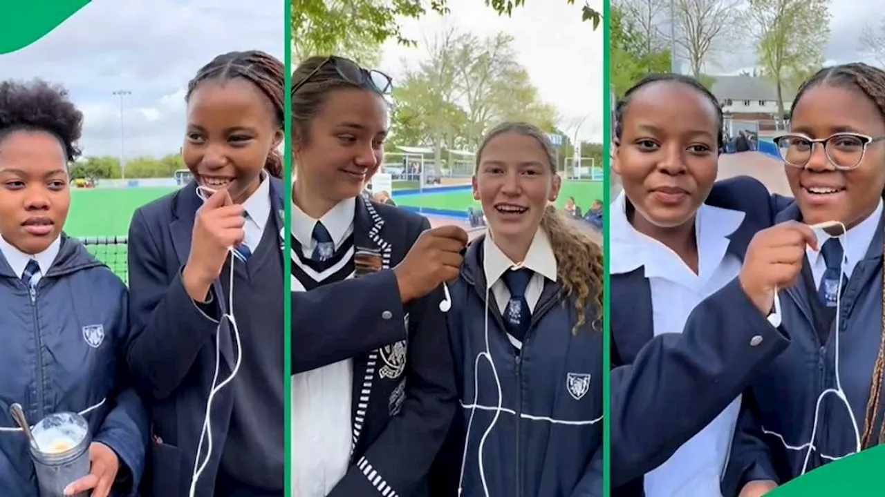 Two young ladies' school project about parents' jobs inspires Mzansi