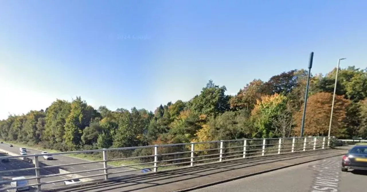 Man dies after car crashes into barrier and lands on motorway below