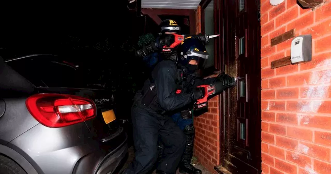 Shock as 100-strong police team make nine arrests in organised crime raids