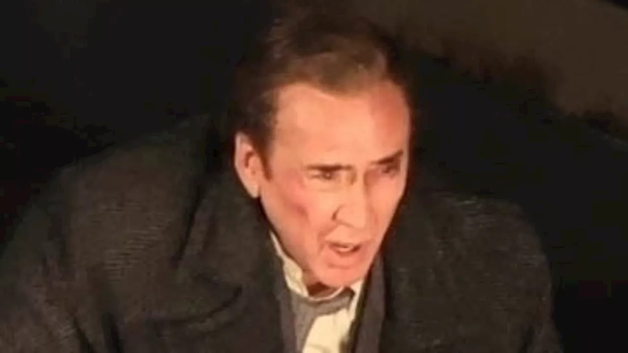 First look at Nicolas Cage filming Spider-Man Noir series