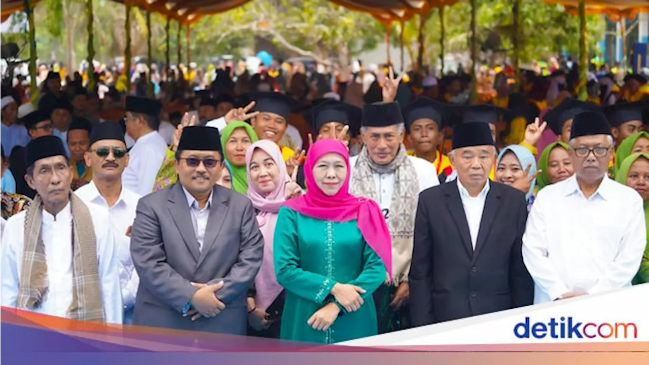 Khofifah Semangati Santri di Bangkalan untuk Lanjutkan Pendidikan