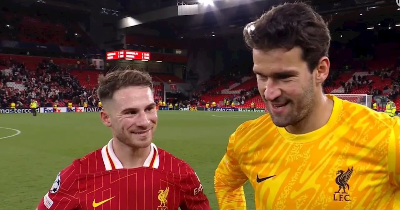  Alexis Mac Allister responds as Alisson Liverpool dressing room request revealed