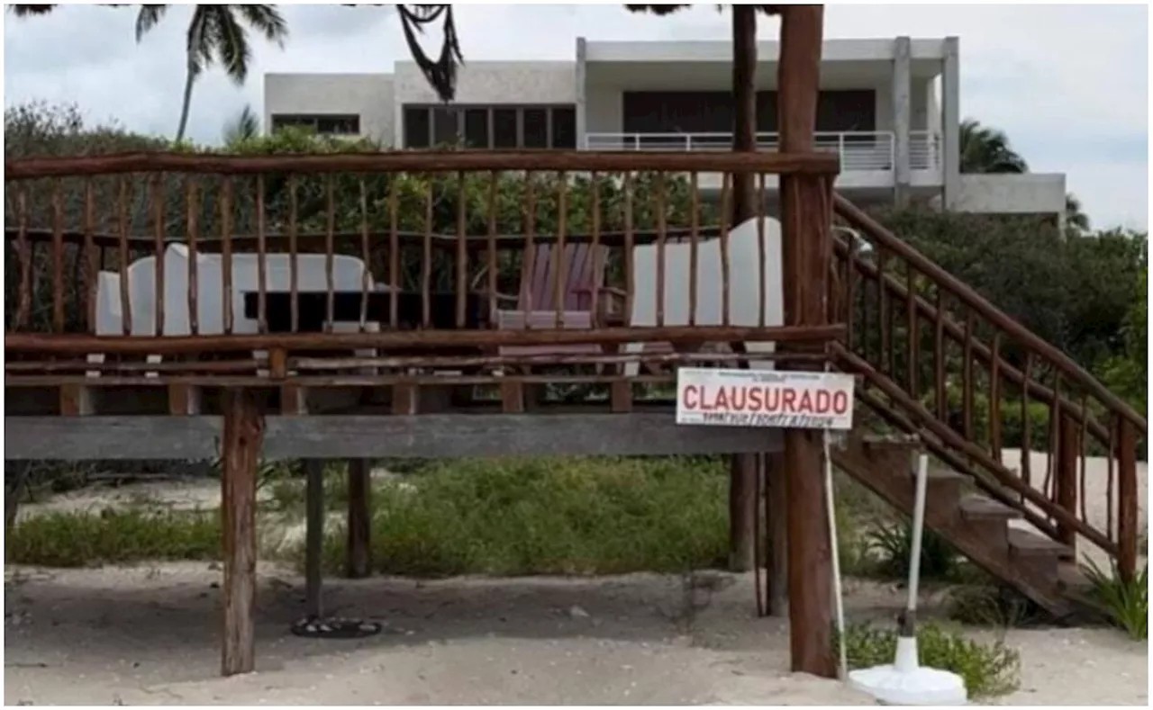 Clausuran proyectos turísticos en Sisal, Yucatán; son propiedad de asociaciones ecologistas