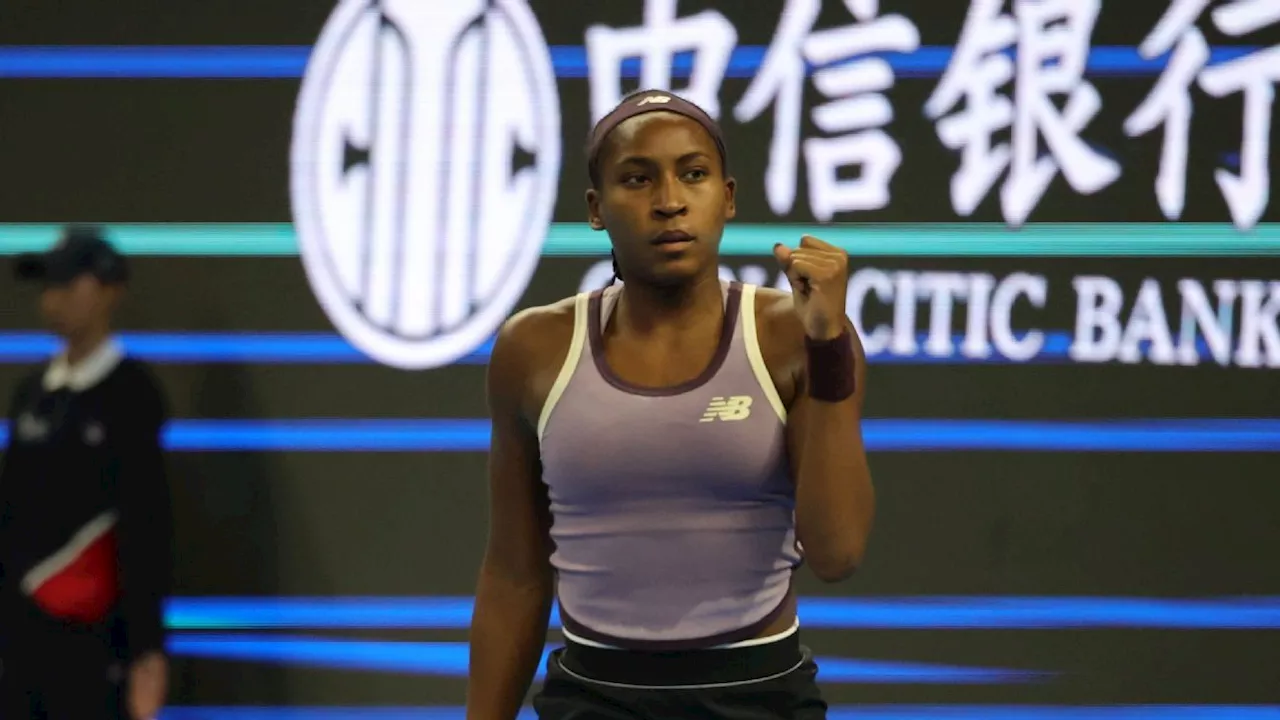 Coco Gauff rallies past Yuliia Starodubtseva to reach China Open semis