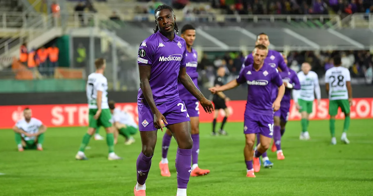 Fiorentina-The New Saints 2-0: i viola faticano un tempo anche in Europa, Adli e Kean regalano i tre punti in Conference