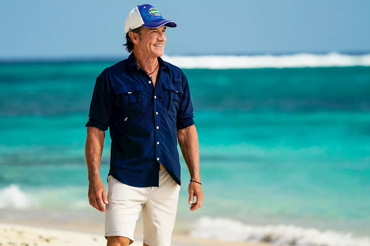 Survivor host Jeff Probst explains how he does not fall into the ocean