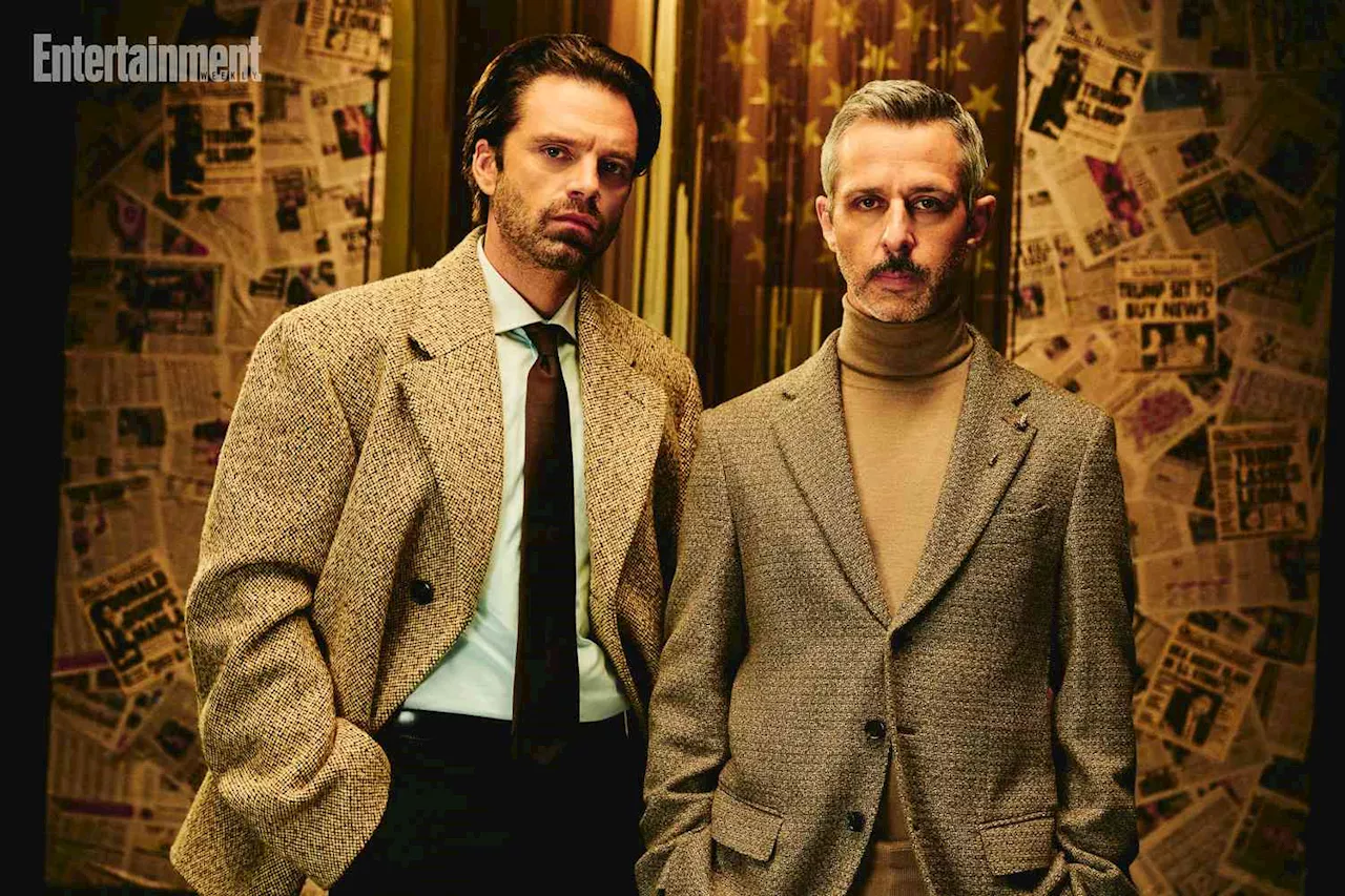 The Apprentice stars Sebastian Stan and Jeremy Strong say biopic does not attempt to 'vilify' Donald Trump