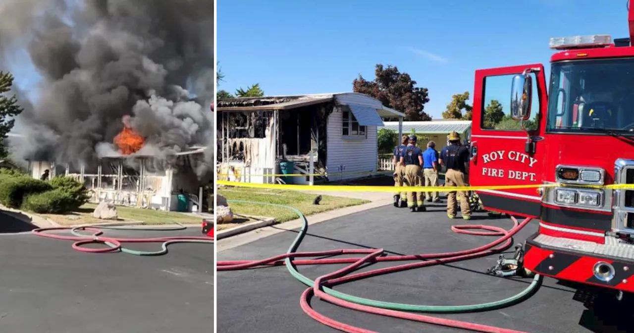 Mother, adult son killed in Roy mobile home fire