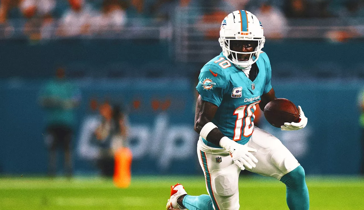 Dolphins WR Tyreek Hill says he's happy in Miami amid trade speculation