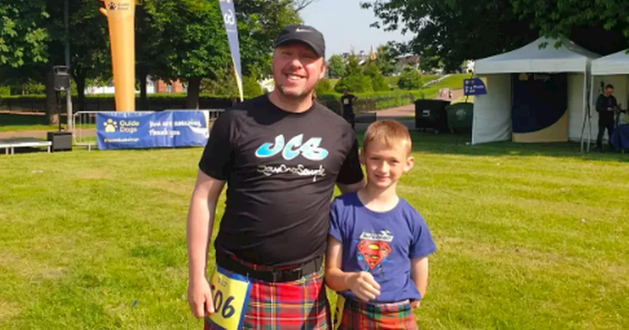 Glasgow dad to be guided by son, 11, for Great Scottish Run after losing his sight