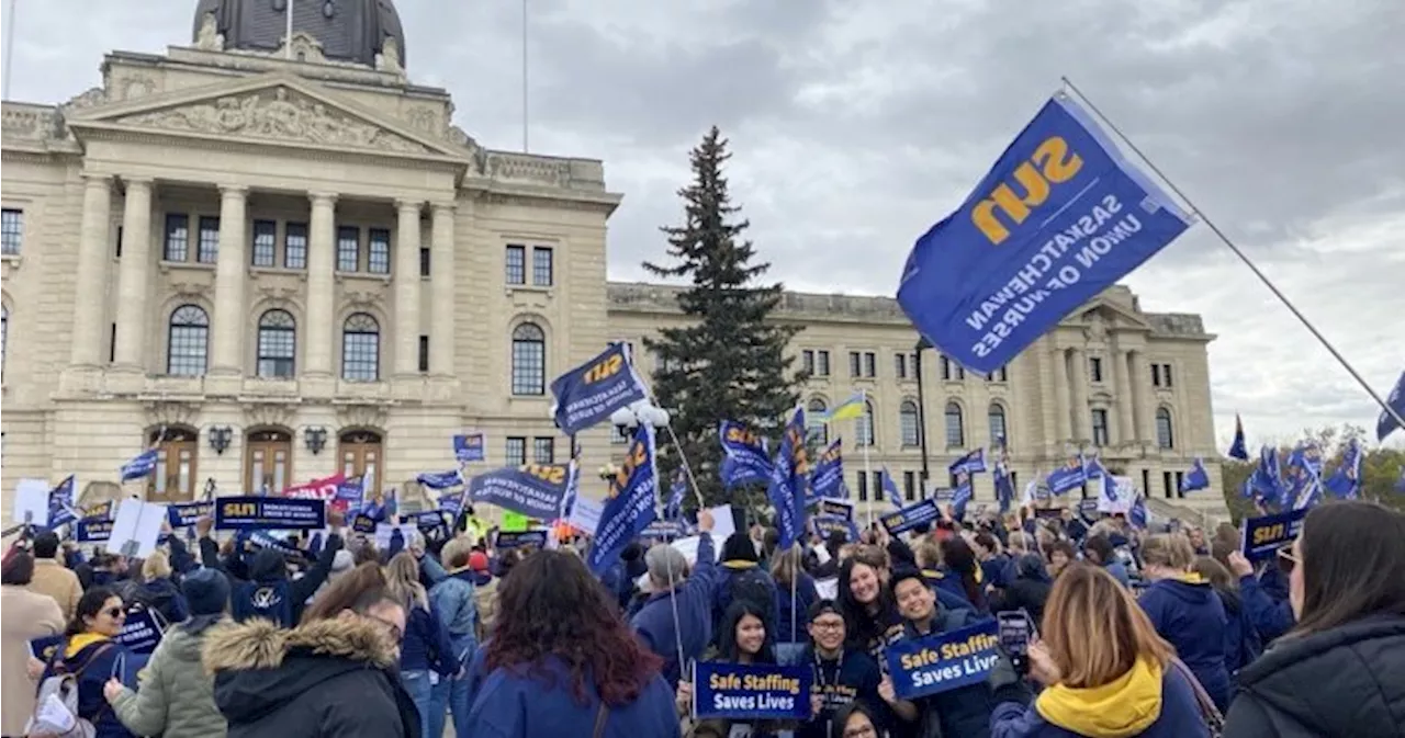 Saskatchewan nurses rally for safe staffing amid crisis