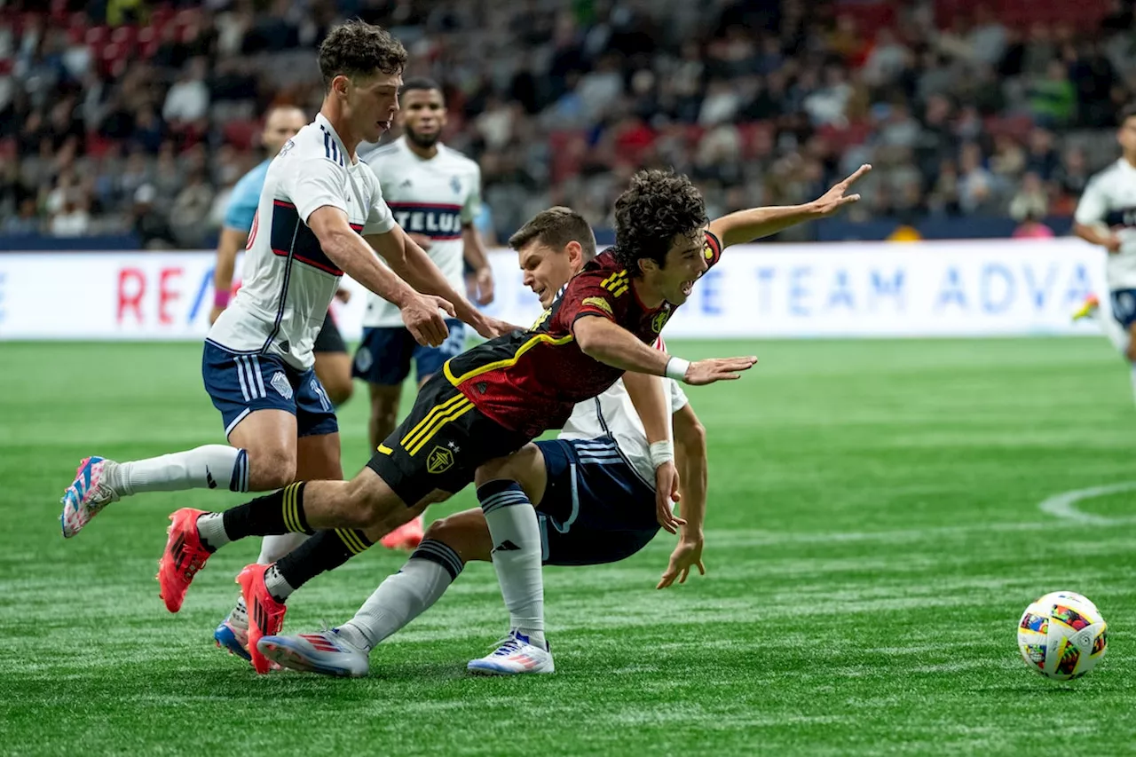 Surging Sounders blank Whitecaps 3-0 in Cascadia clash