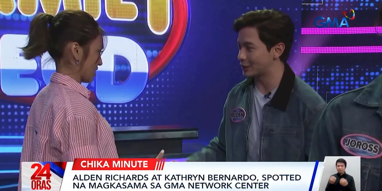 Alden Richards and Kathryn Bernardo spotted together at GMA Network Center