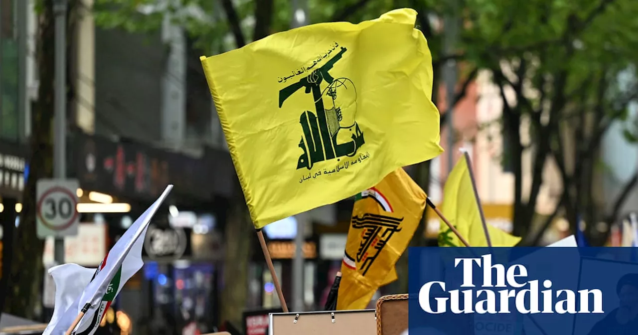 AFP launches ‘prohibited symbols’ taskforce after Hezbollah flags seen at Melbourne rally