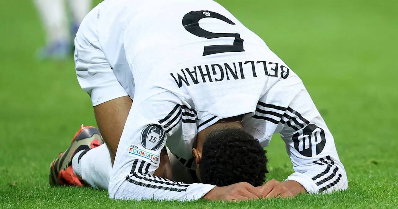 Real Madrid suffer Champions League defeat as Bellingham frustrated in new role