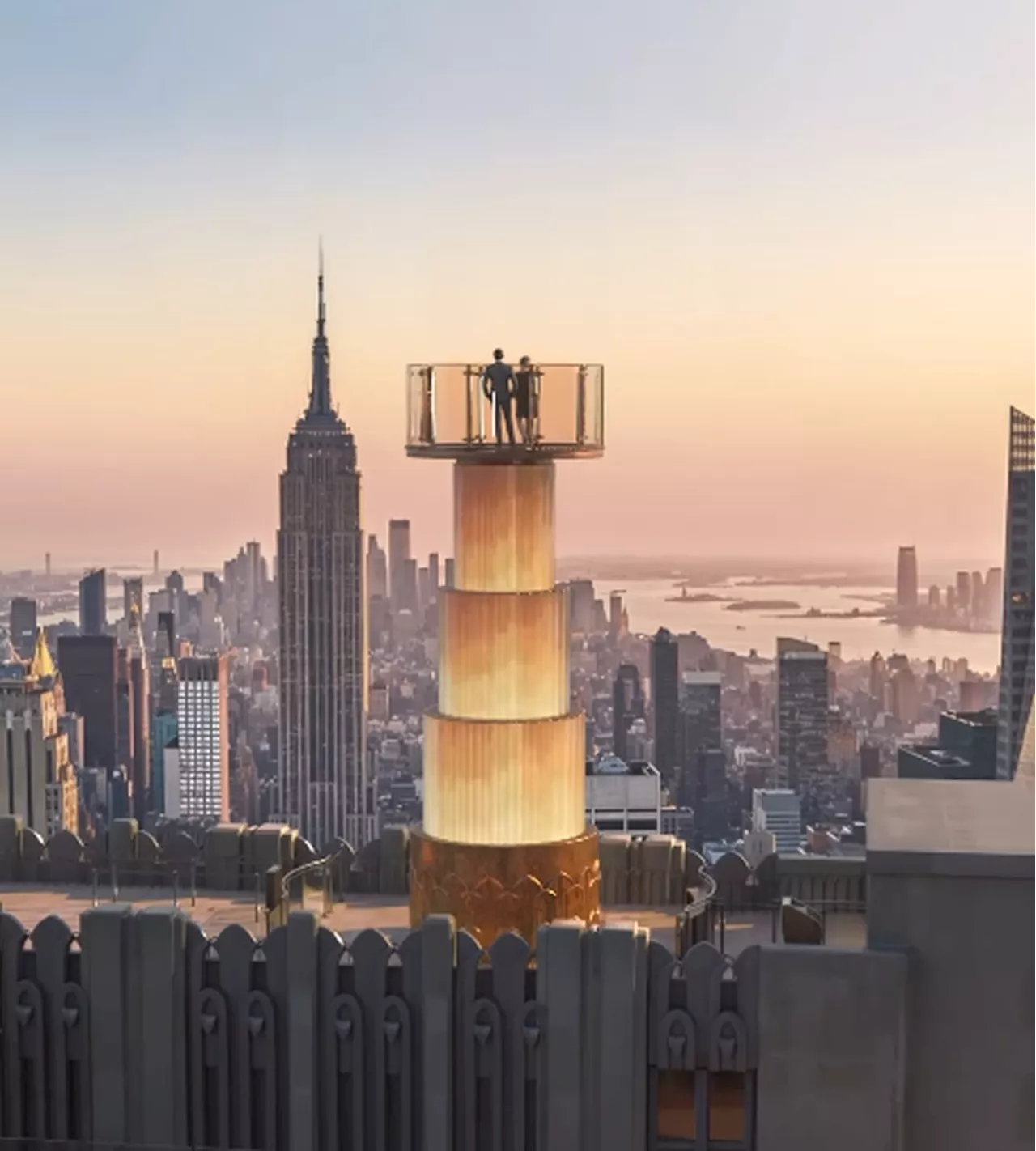 Rockfeller Center: prédio em Nova York lança mirante giratório no 70º andar; veja vídeo