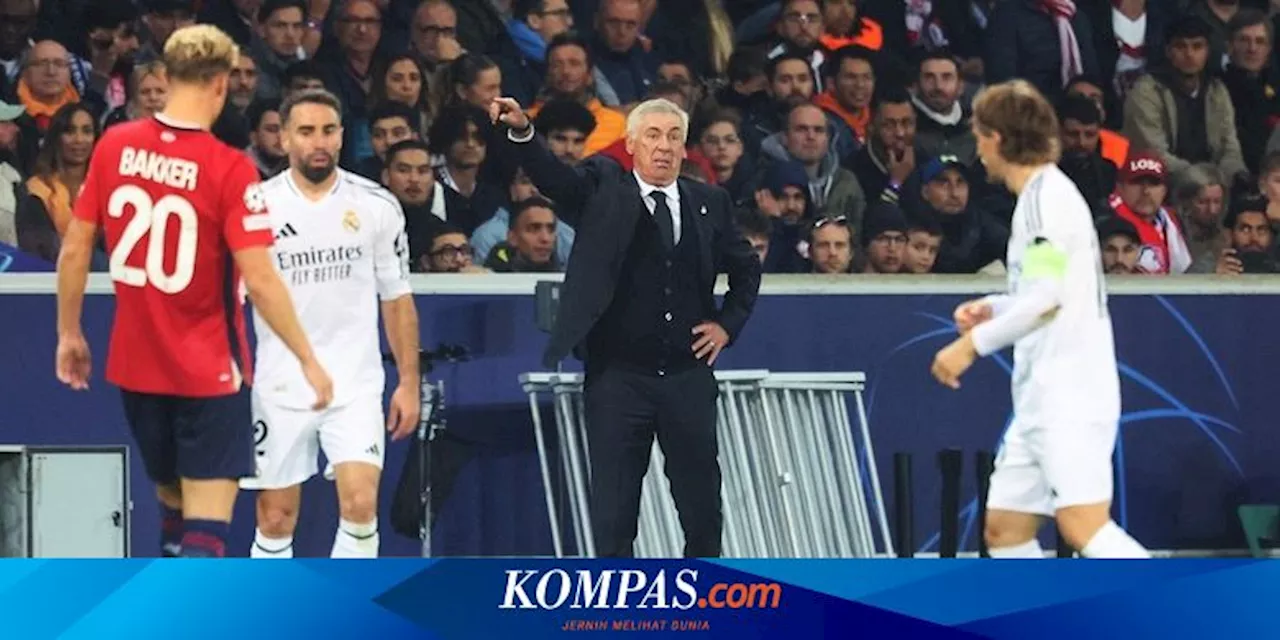 Luapan Frustrasi Ancelotti Usai Kekalahan Real Madrid di Liga Champions