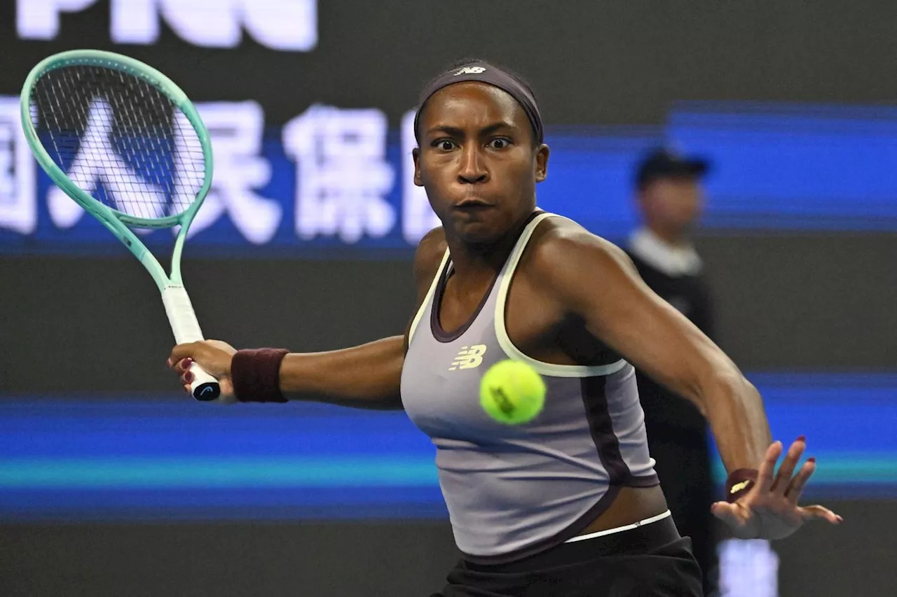 WTA: Gauff qualifiée pour les demi-finales à Pékin