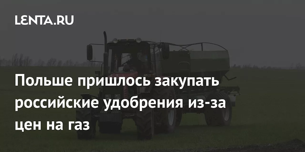 Польше пришлось закупать российские удобрения из-за цен на газ