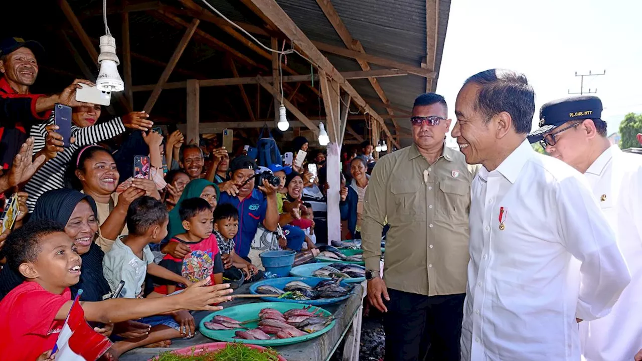 Jokowi Sebut Harga Sembako di Pasar Rakyat LIPA Kalabahi NTT Lebih Mahal Dibanding di Jawa