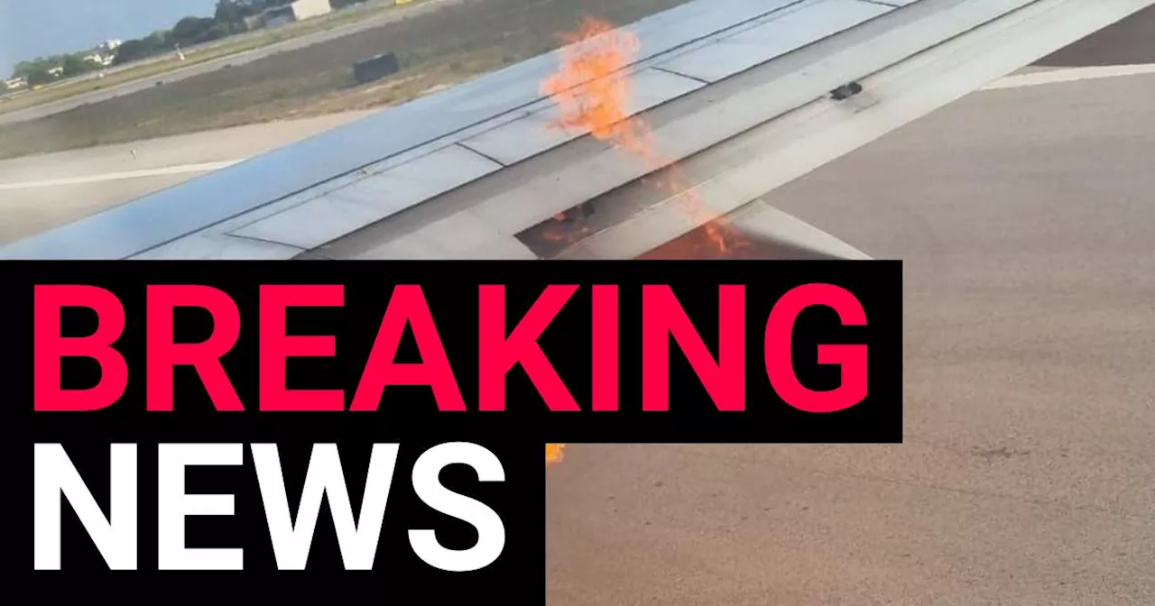 Ryanair flight evacuated after explosion sparks fire on runway