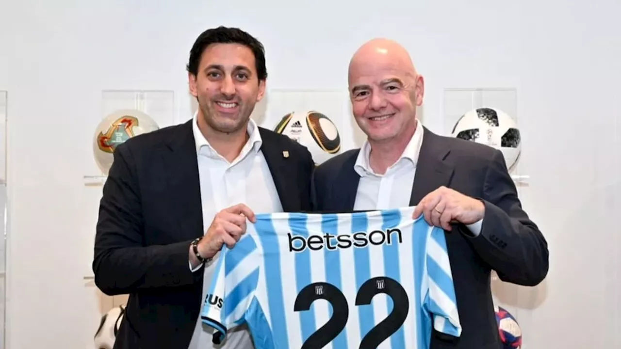 Diego Milito se reunió con Gianni Infantino en medio de su campaña en Racing