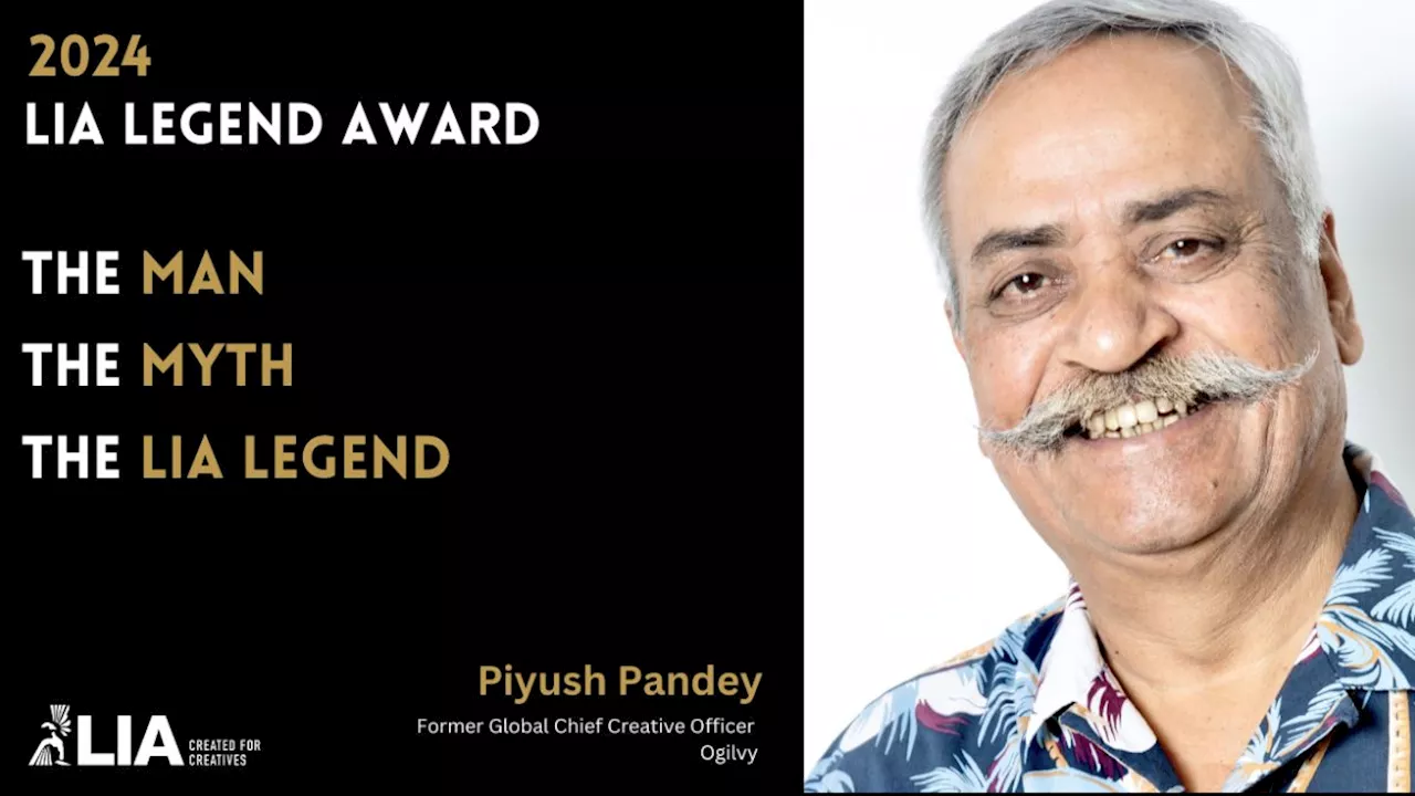 Piyush Pandey, leyenda de la publicidad india, recibe el LIA Legend Award